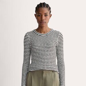 Everlane Women's Cozy Rib Long-Sleeve Tee Sweater